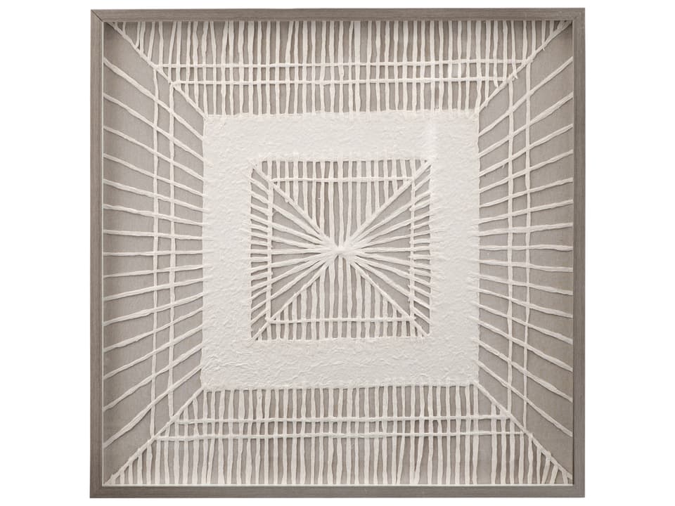 Bedford Shadow Box Wall Art with Natural Fibers