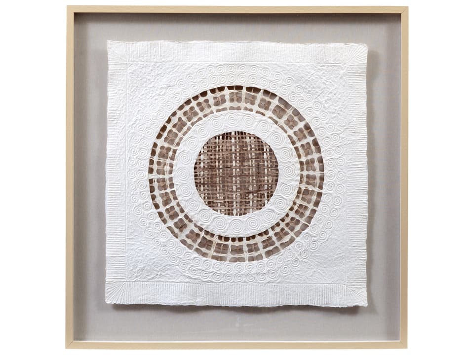 Tightrope Abstract Boho Wall Art in Brown