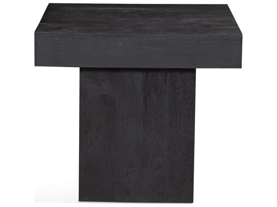 Padula Square End Table in Dusty Black Mango Wood