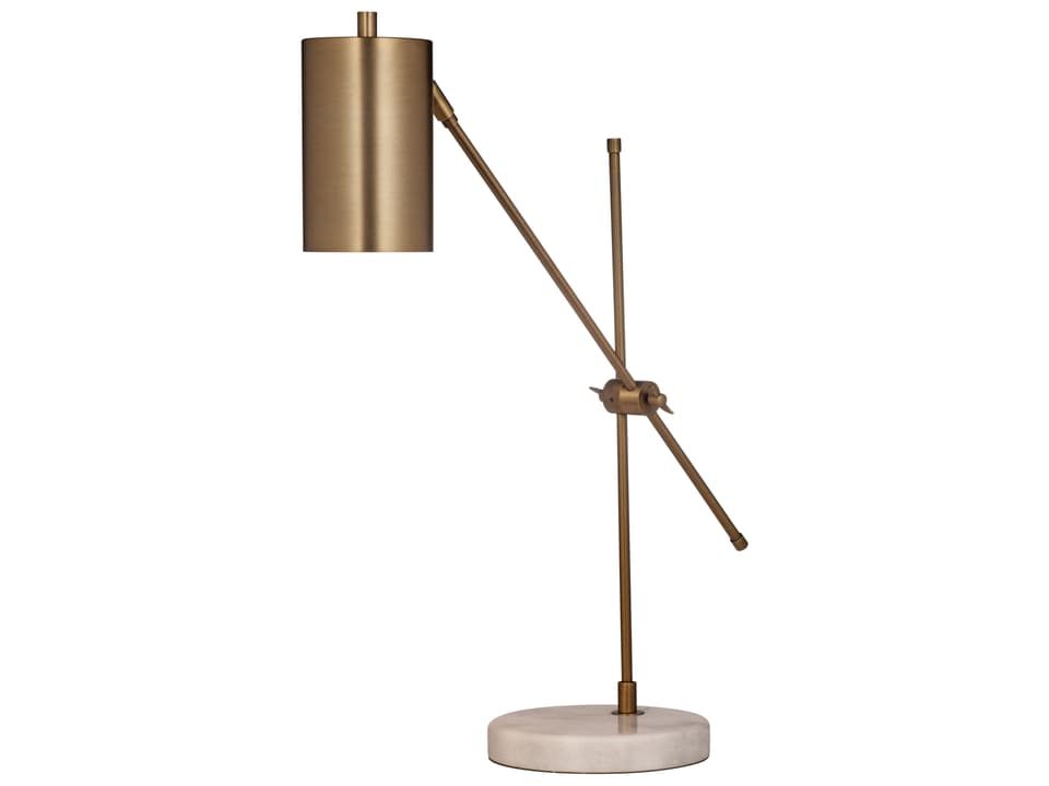 Danielle Gold Task Lamp with Marble Base