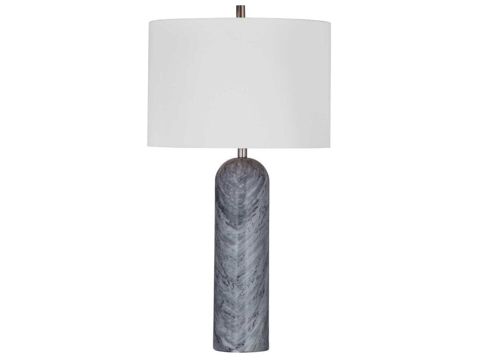 Sassandra Modern Gray Marble Table Lamp