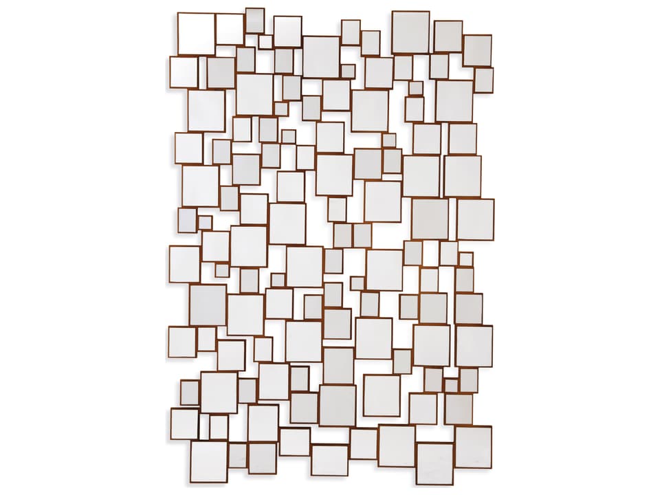 Illyria Rectangle Wall Mirror in Antique Gold