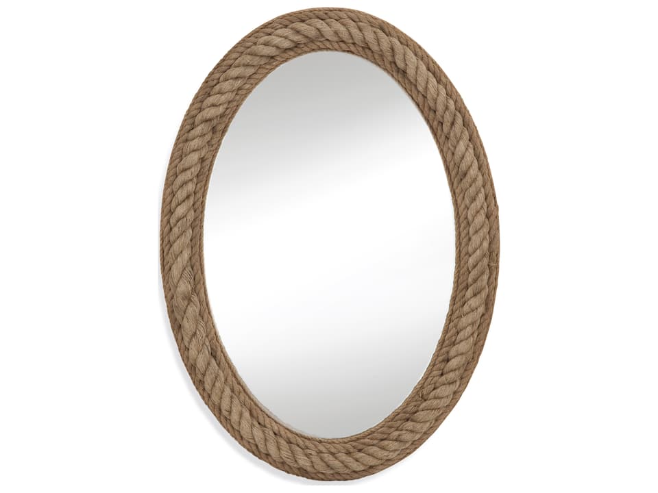 Pan Pacific Rope Oval Wall Mirror with Jute Frame