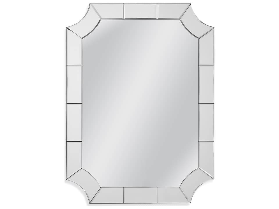 Reagan Silver Wall Mirror with Beveled Edge