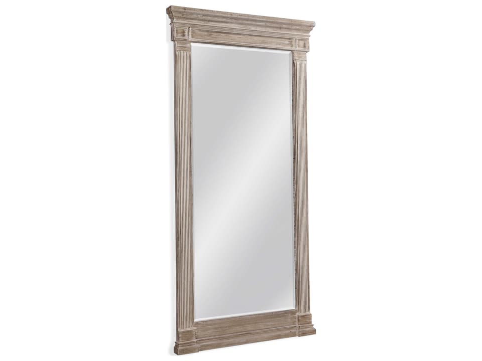 Ione Rectangle Floor Mirror Distressed Grey