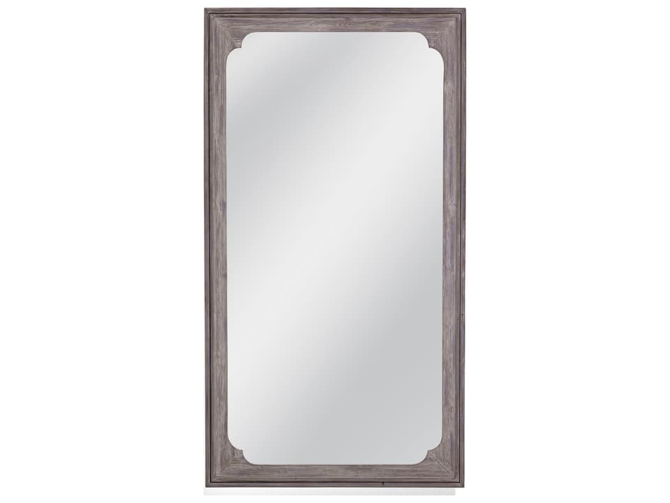 Landry White Washed Traditional Floor Mirror