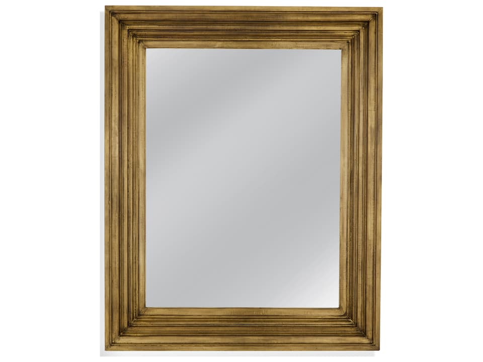 Dankworth Rectangular Wall Mirror in Brass Clad Finish