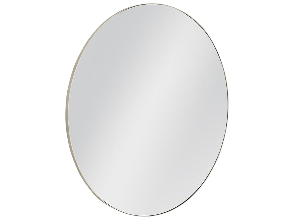 Bellona Round Wall Mirror with Sleek Chrome Frame