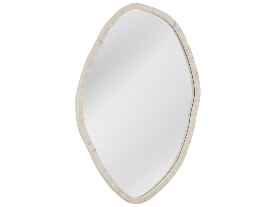 Tylerton Organic Wall Mirror in Cream Bone and Resin