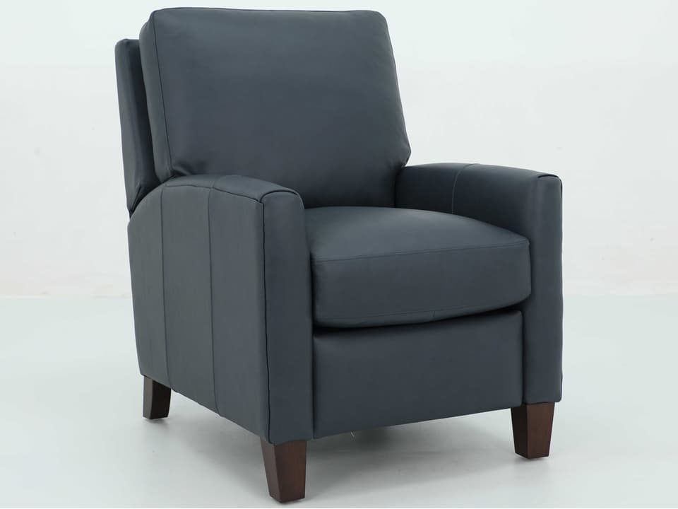 Vintage Fremont Santa Fe Ocean Blue Leather Recliner