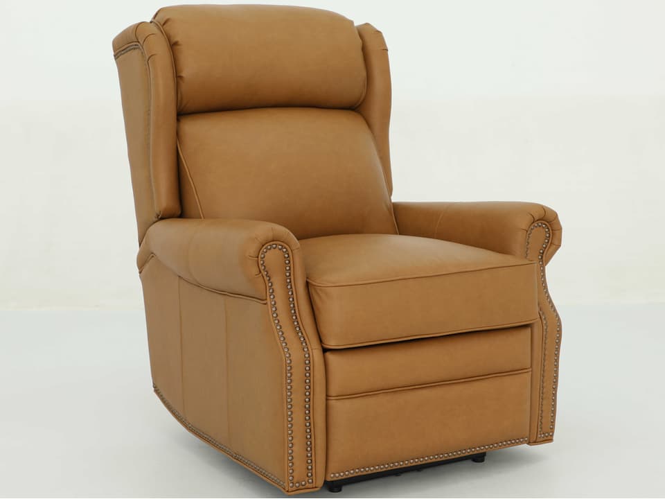 Vintage Gabby Santa Fe Brandy Brown Leather Recliner