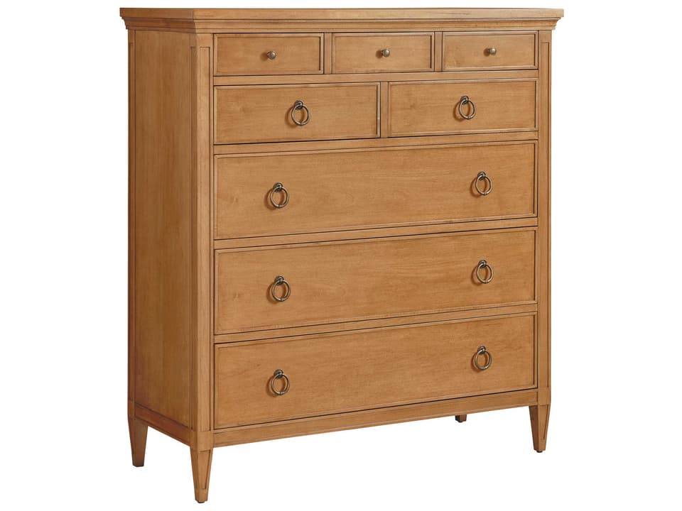 Laguna 8-Drawer Dresser Maple in Nutmeg Brown