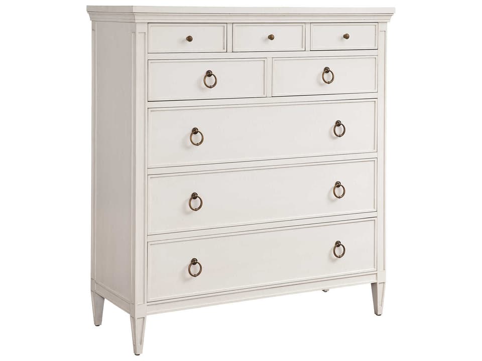 Laguna Heisler 8-Drawer Chest in Linen White Finish