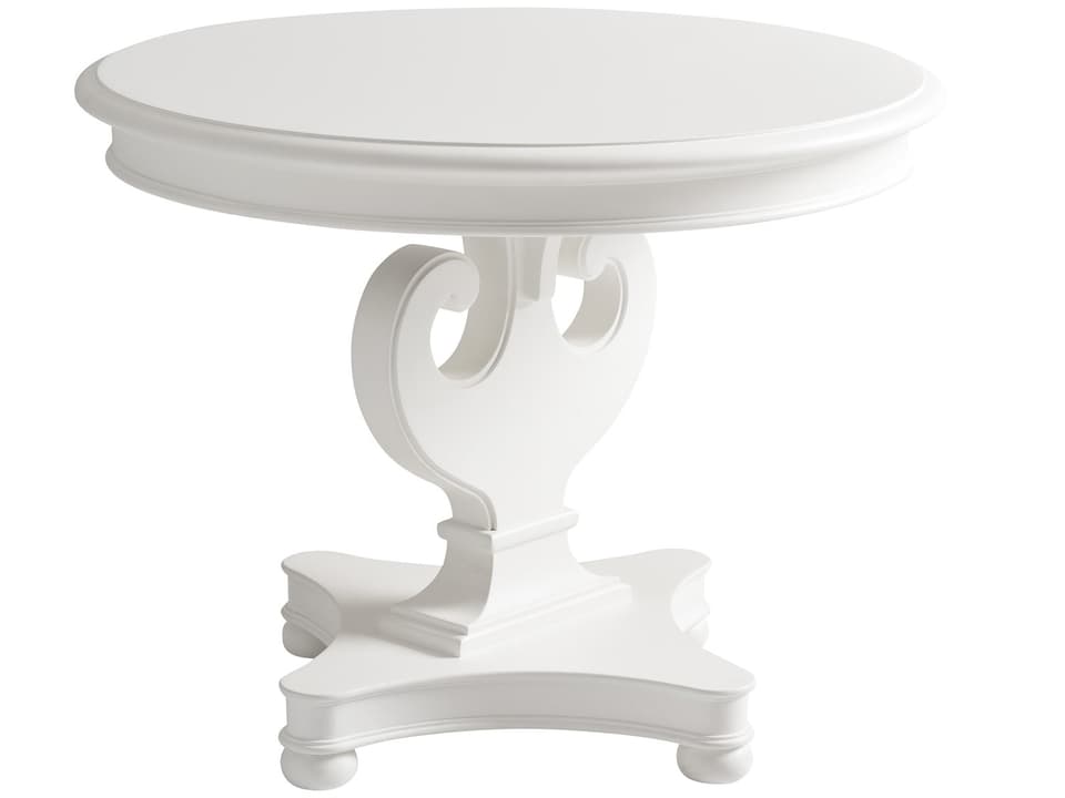 Villa Blanca Athenia Round Coffee Table in White
