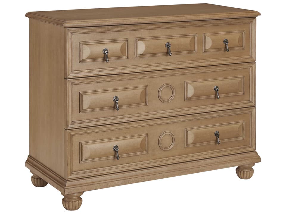 Villa Blanca 3-Drawer Single Dresser Buff Finish