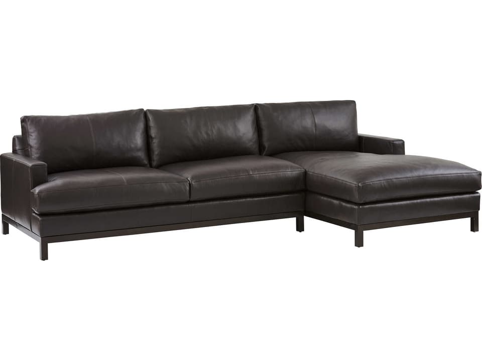 Horizon Right Arm Facing Leather Chaise