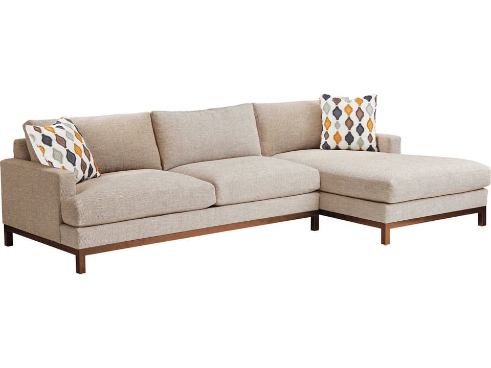 Horizon Right Arm Facing Leather Chaise Lounge
