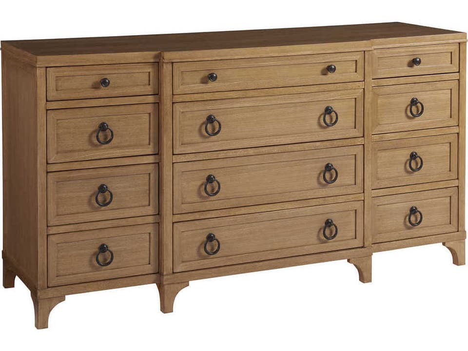 Newport Garnet 12-Drawers Brown Dresser