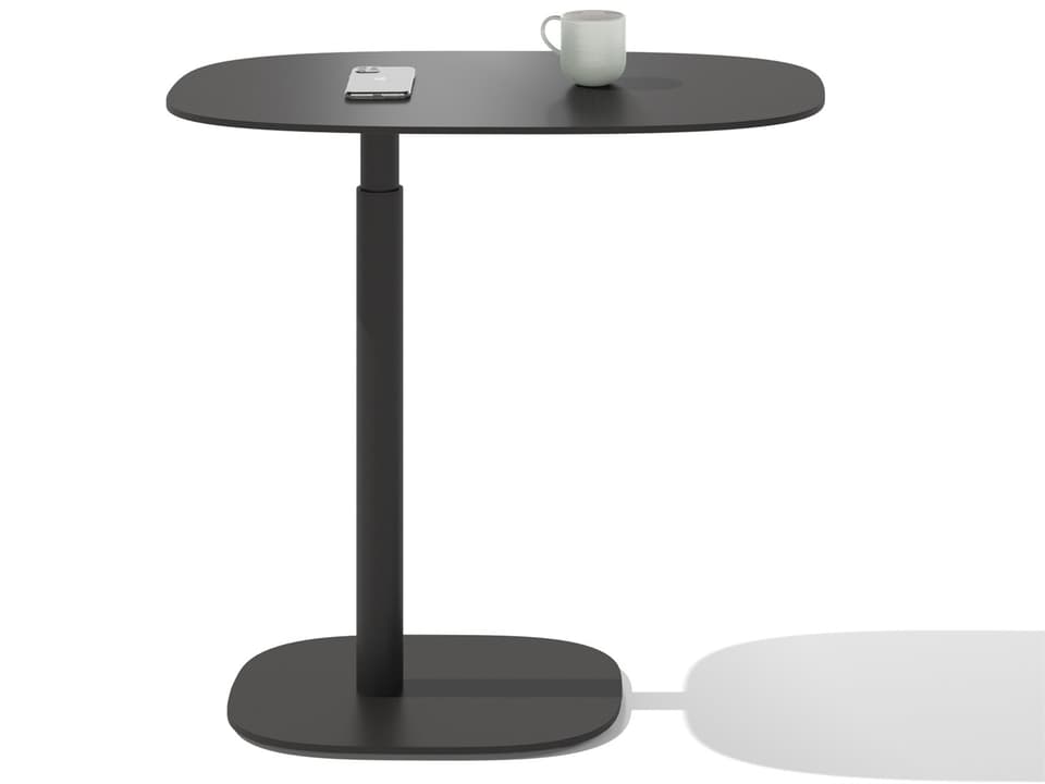 Serif Lift Laptop Side Table Adjustable Height Pepper