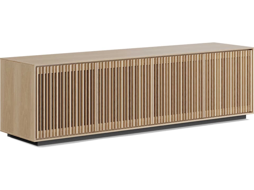 Profile 4-Door Media Storage Console in Washed Oak