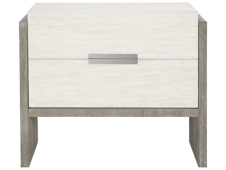 Foundations 2-Drawer Nightstand in Linen and Light Shale Two-Tone Finish