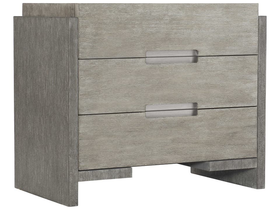 Foundations 3-Drawer Nightstand with Dual USB in Two-Tone Shale