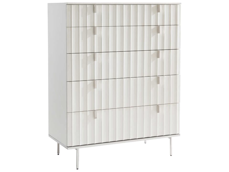 Modulum 5-Drawers White Accent Chest