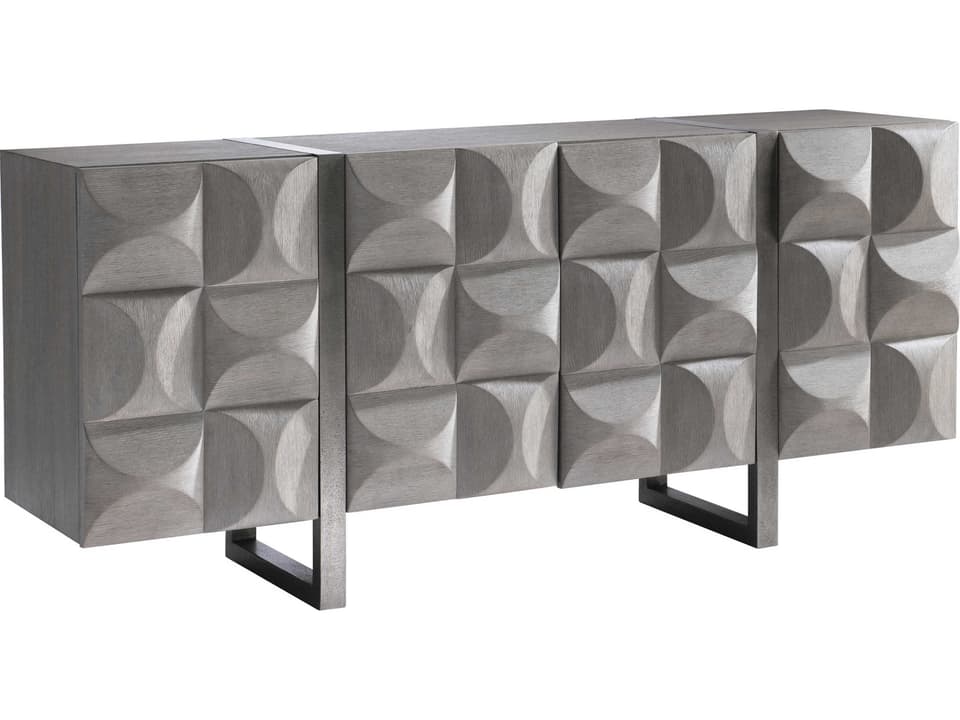 Rune Entertainment Credenza in Bluff and Graphite Finish