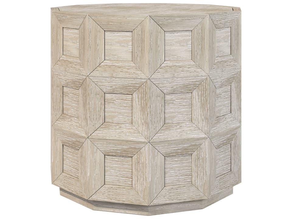 Prado Round Side Table in Tawny Finish