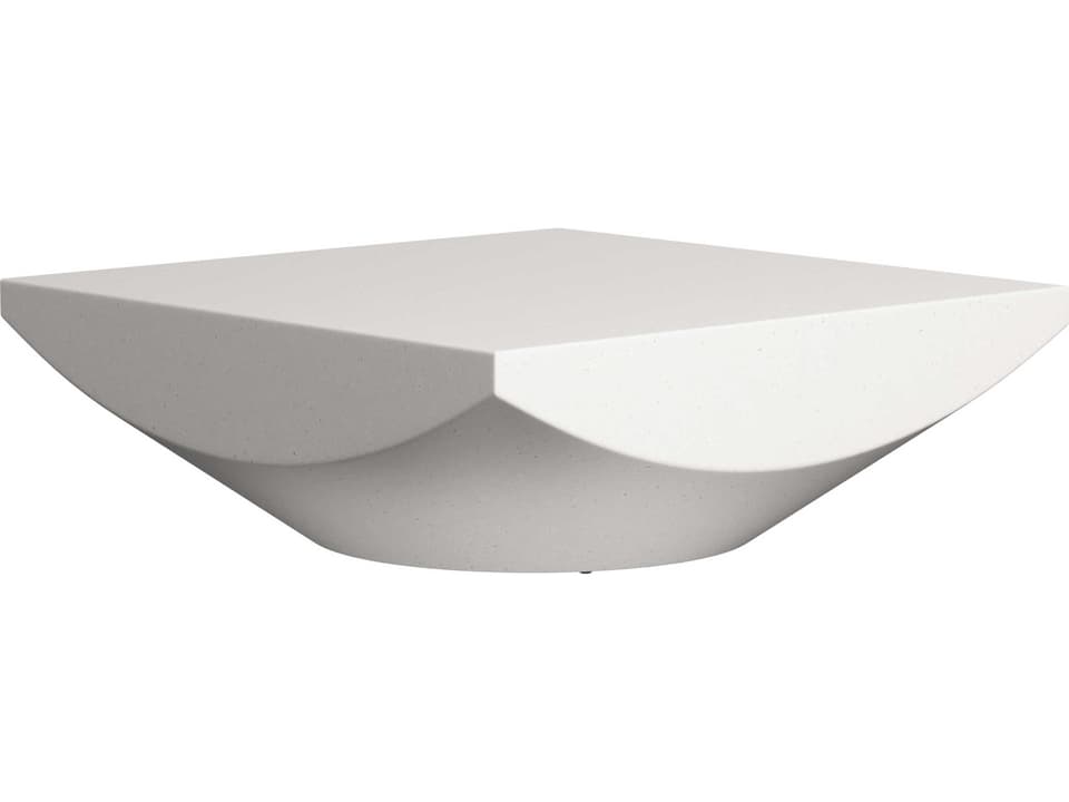 Stratum Square Faux Stone Coffee Table in Fossil Finish