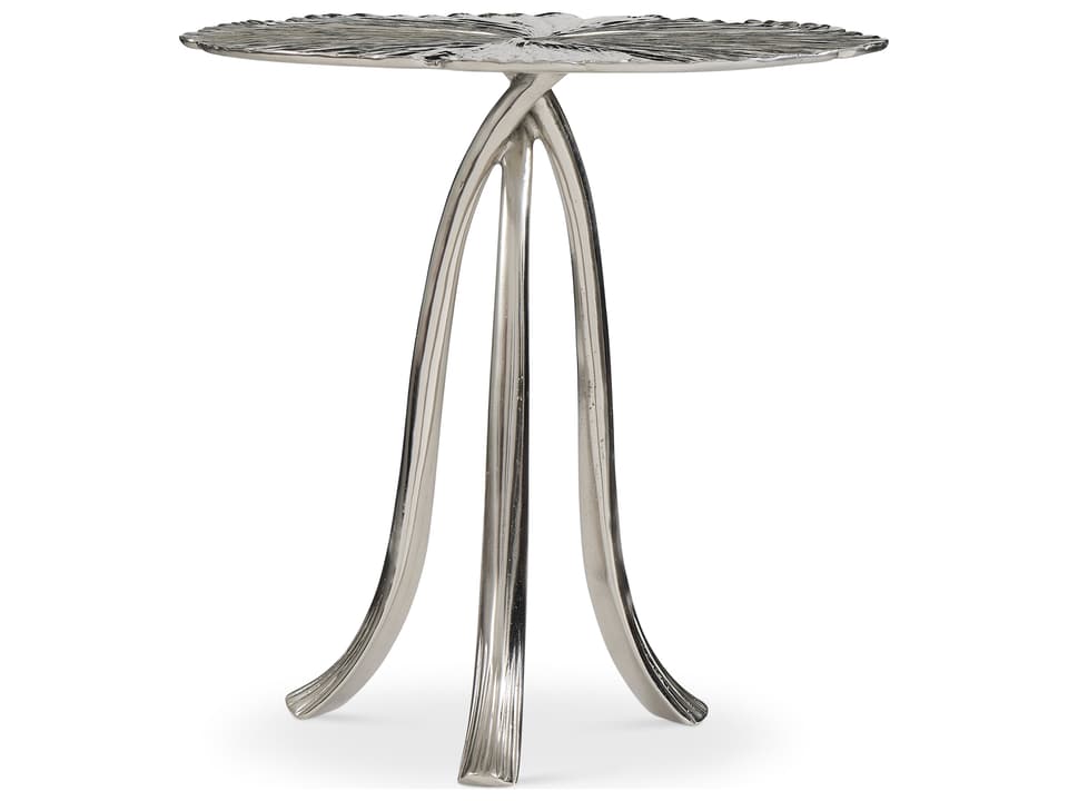 Interiors Casegoods Annabella Round Metal Satin Nickel End Table