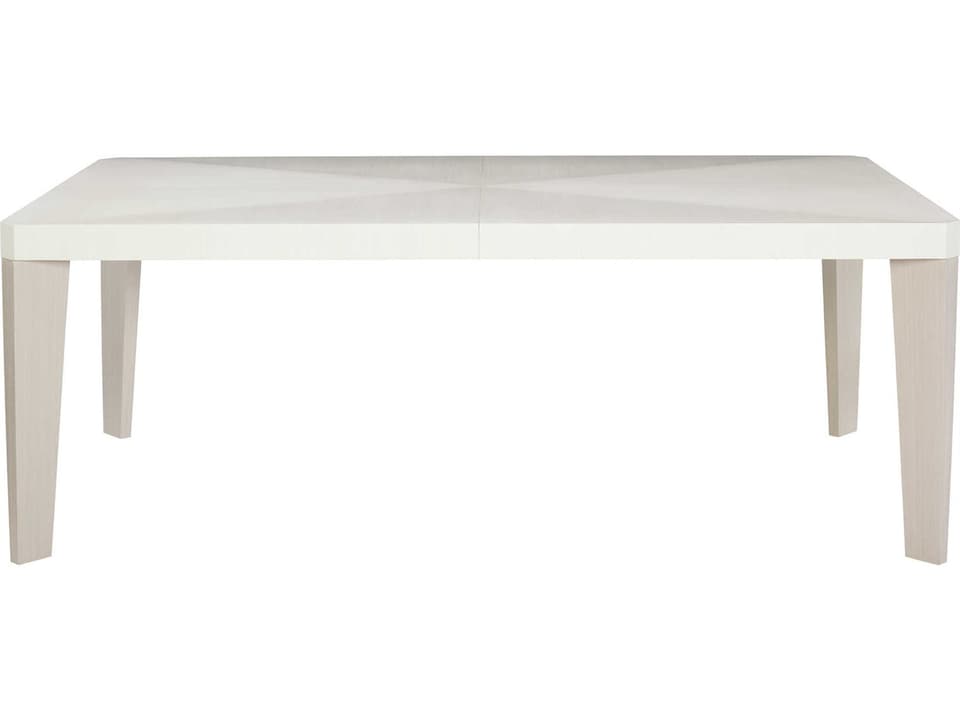 Axiom Rectangular Dining Table in Linear White and Gray