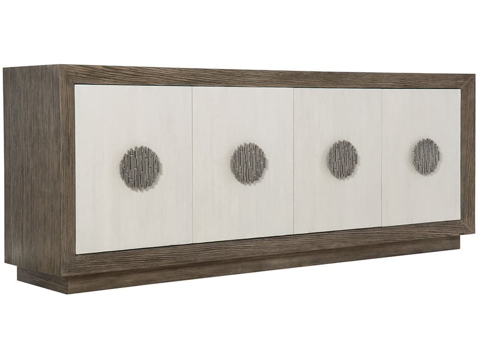 Interiors Luca Entertainment Credenza in Clove and Bone Finish