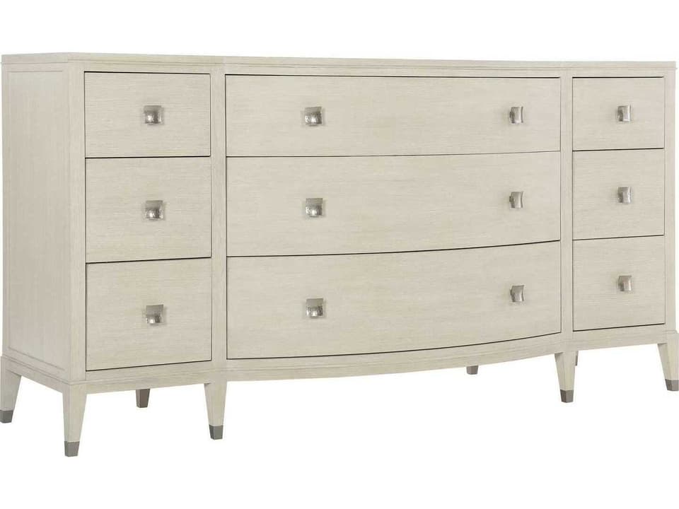 East Hampton Nine-Drawer Dresser in Cerused Linen Finish
