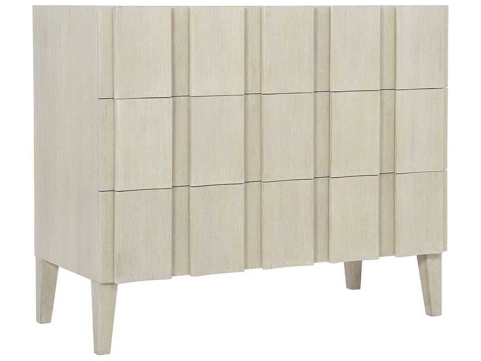 East Hampton 3-Drawer Hall Chest in Cerused Linen Ash