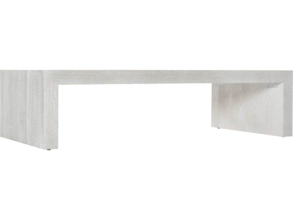 Summerton Rectangle Coffee Table Sandblasted Ash Veneers White Finish