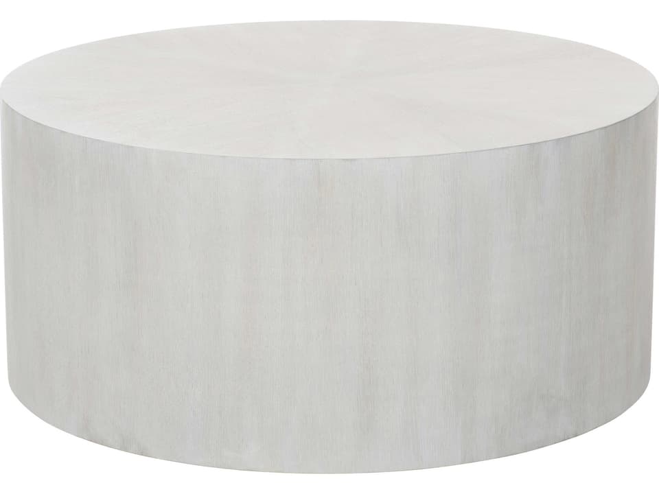 Thorne Round Coffee Table in Light Truffle with Casters