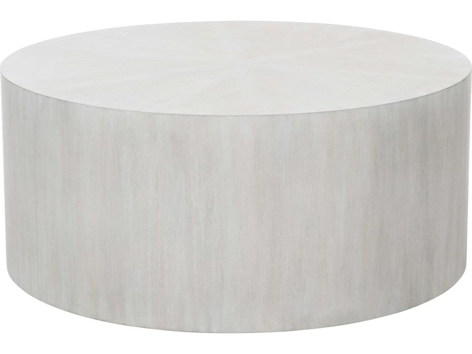 Thorne Round Coffee Table in Light Truffle with Casters