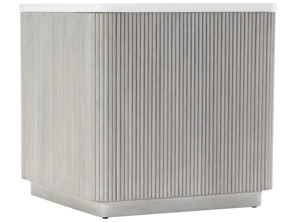 Colonnade Square Side Table with Faux Stone Top