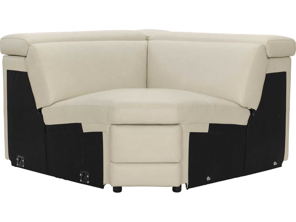 Lioni Leather Wedge Sectional Component with Manual Headrest