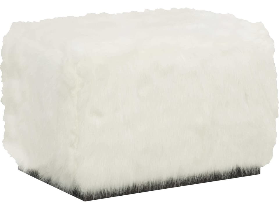 Merino Modern Fabric Cocktail Ottoman with Plinth Base