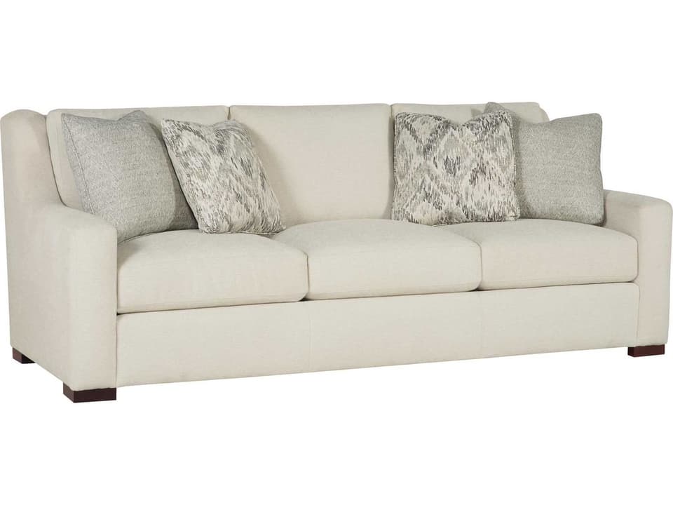 Germain 3-Seat Fabric Sofa with Sloped Arms
