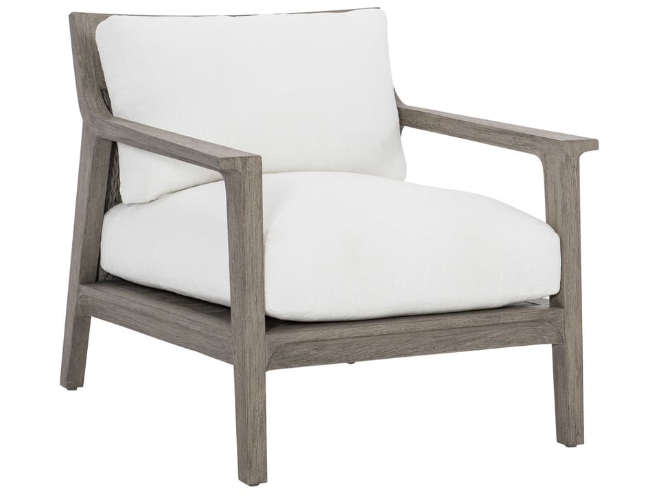 Ibiza Outdoor Lounge Chair Weathered Teak Abaca Wicker