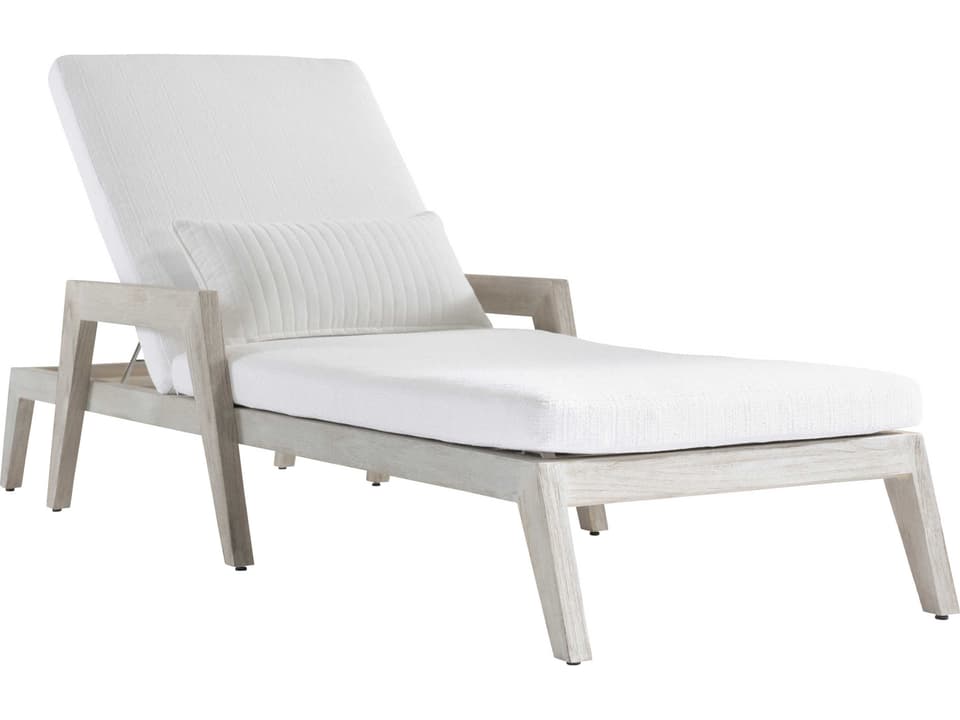Altea Sun Washed Teak Outdoor Chaise Lounge
