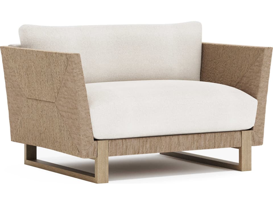 Praia Outdoor Lounge Chair All Weather Weave Teak Legs