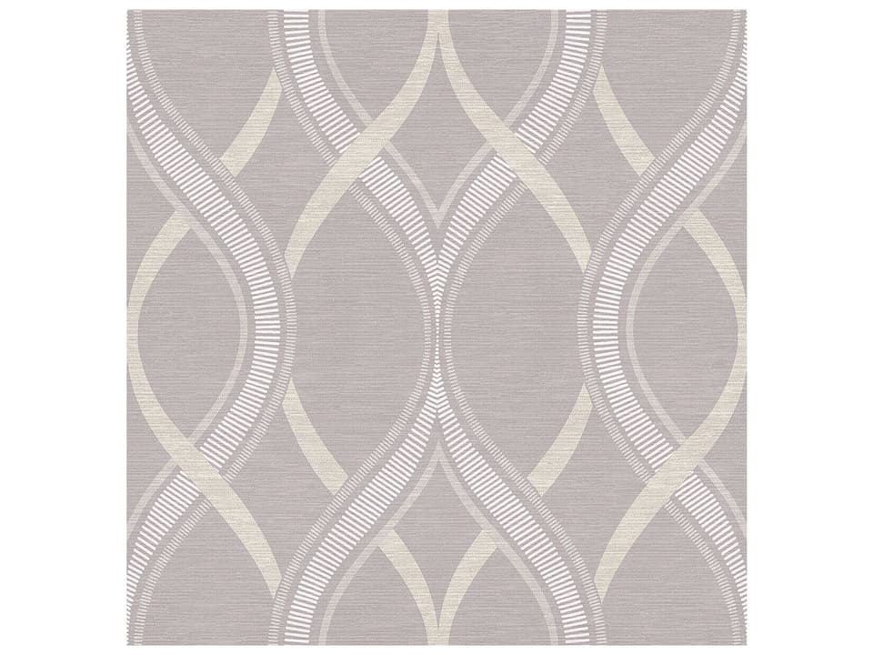 A-street Prints Frequency Lavender Ogee Wallpaper