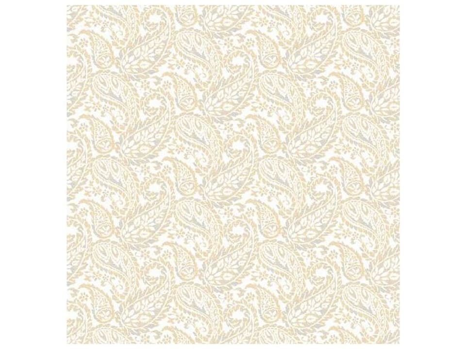 For Your Bath Iii Adrian Honey Paisley Wallpaper