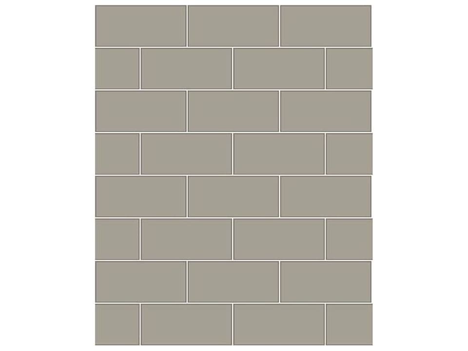 Kitchen & Bath Essentials Parkway Grey Subway Tile Wallpaper