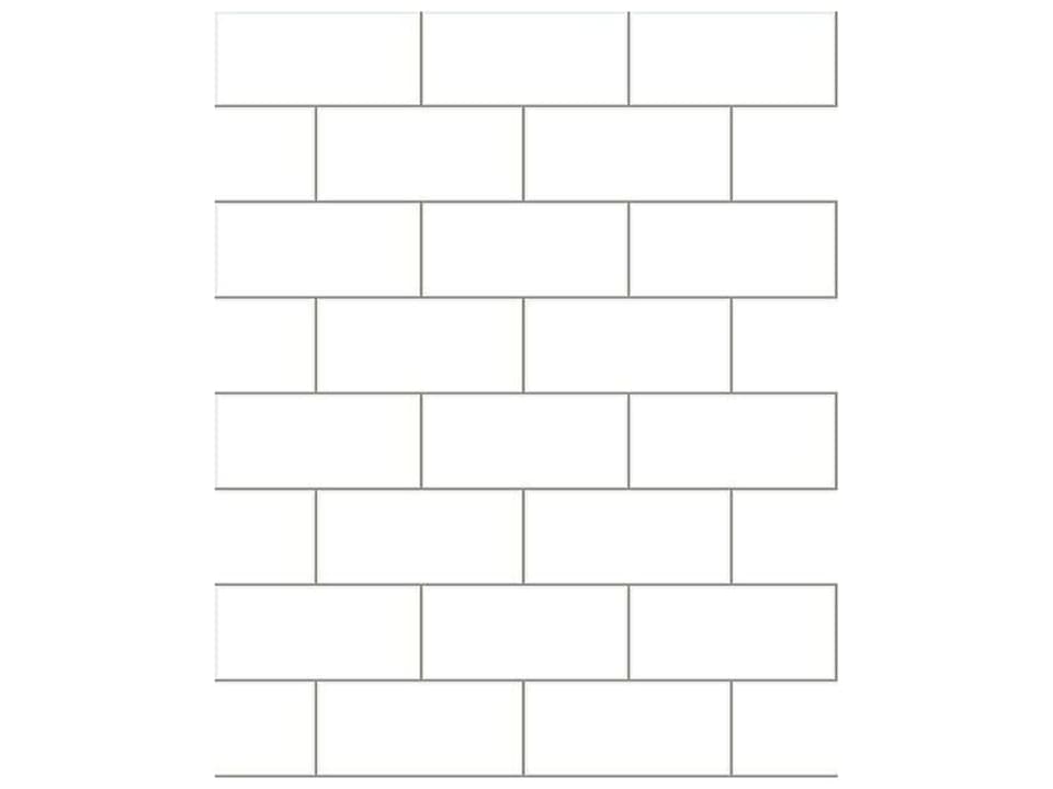 Techniques & Finishes Iii Galley Off-White Subway Tile Wallpaper