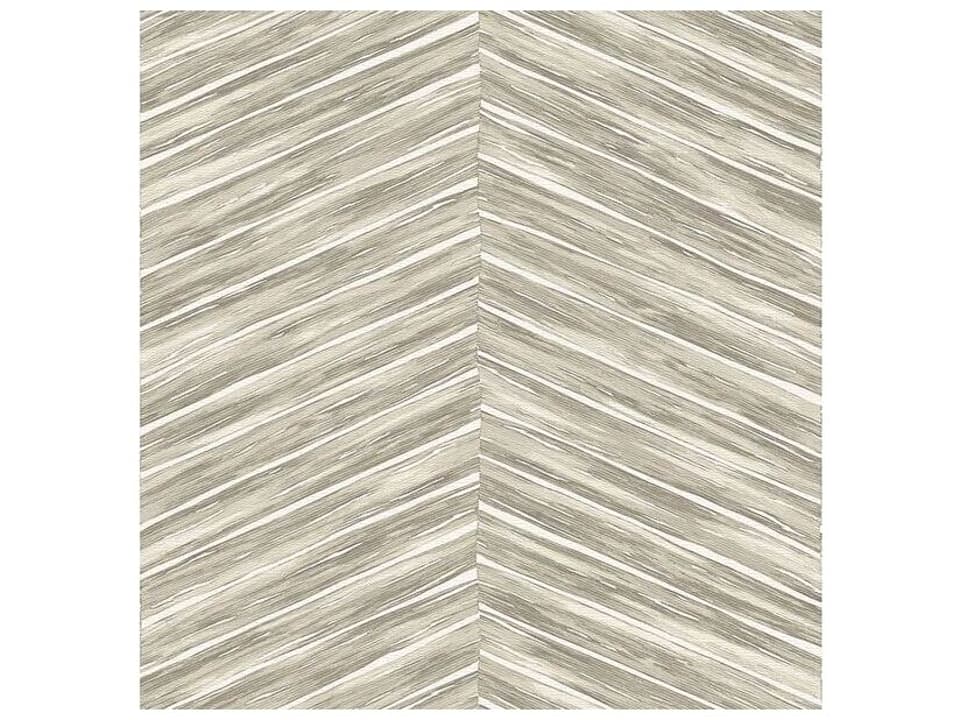 Techniques & Finishes Iii Pina Neutral Chevron Weave Wallpaper